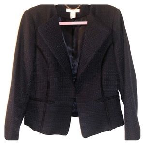 Navy blue tweed blazer by H&M - Size 12
